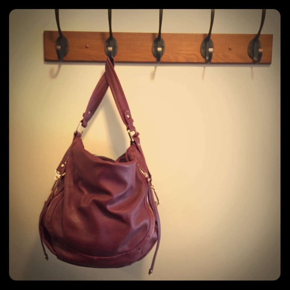 Burgundy Urban Expressions vegan purse